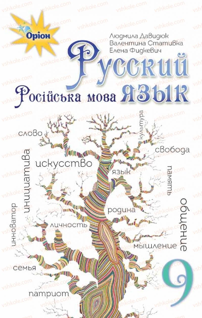 Страница 1 | Підручник Русский язык 9 клас Л.В Давидюк, В.И. Стативка, Е.Л. Фидкевич 2017 9 год обучения