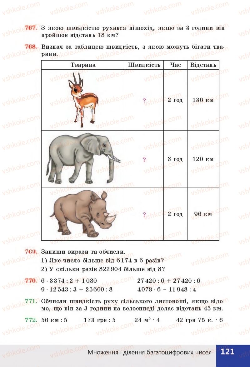 Страница 121 | Підручник Математика 4 клас Н.П. Листопад 2015