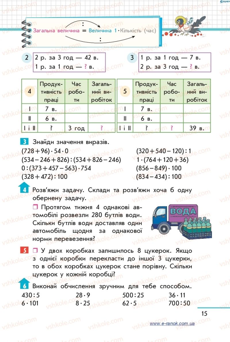 Страница 15 | Підручник Математика 4 клас С.О. Скворцова, О.В. Онопрієнко 2015 1 частина