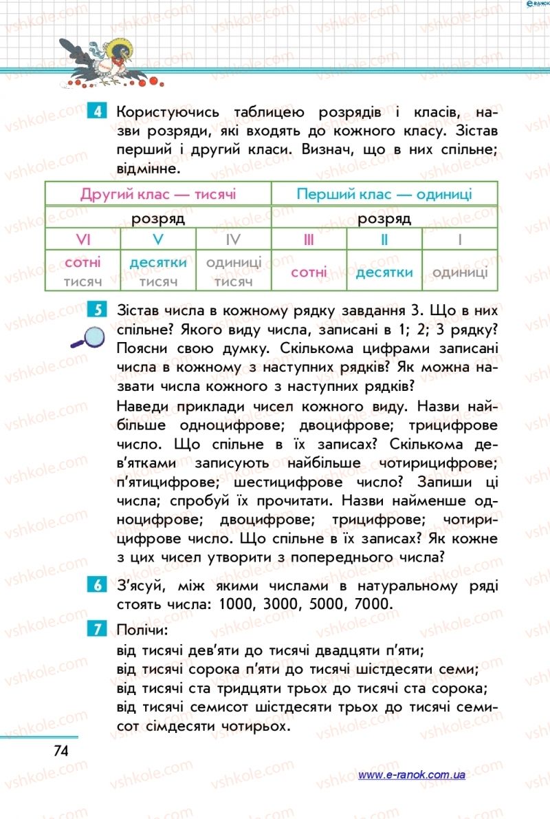 Страница 74 | Підручник Математика 4 клас С.О. Скворцова, О.В. Онопрієнко 2015 1 частина