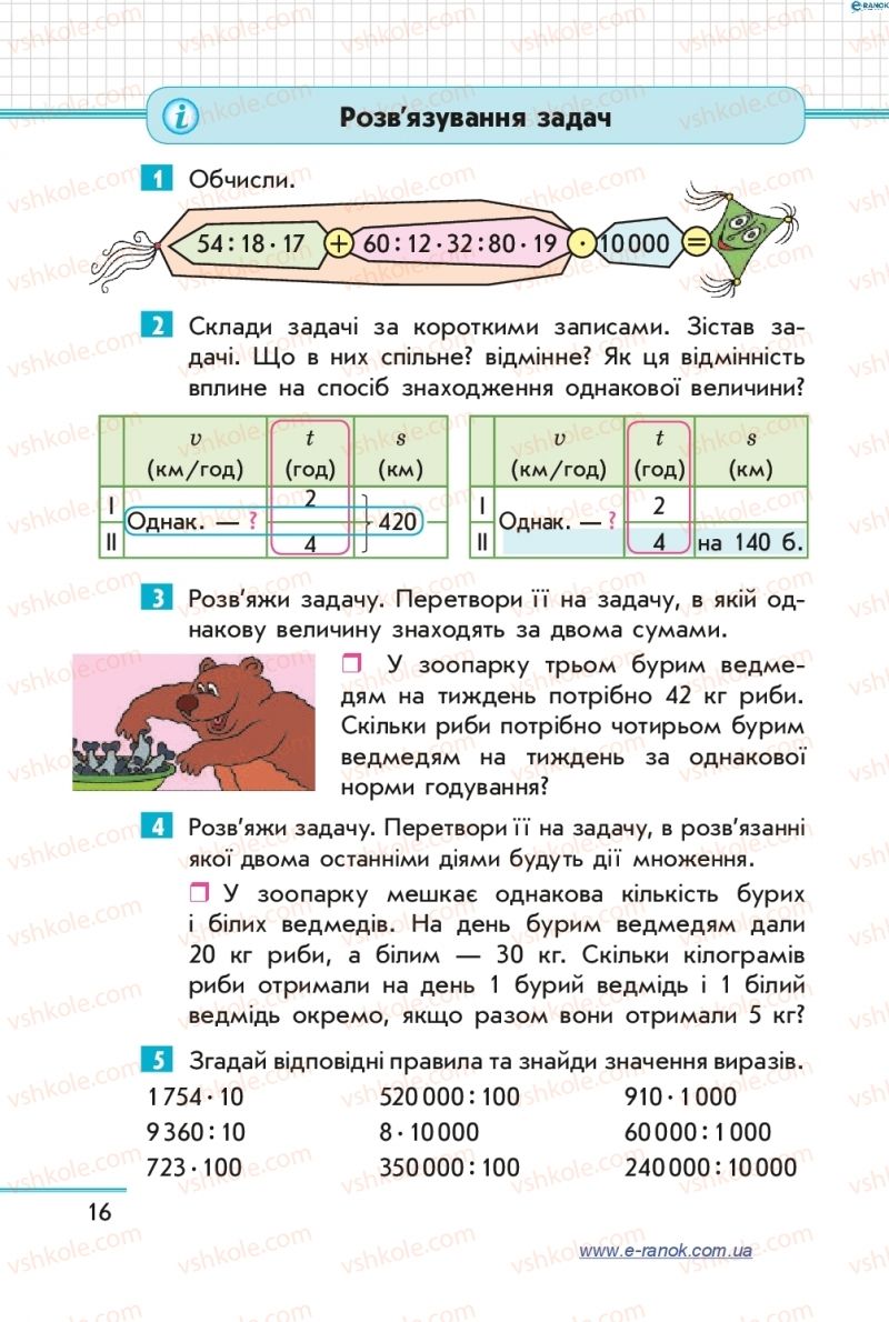 Страница 16 | Підручник Математика 4 клас С.О. Скворцова, О.В. Онопрієнко 2015 2 частина