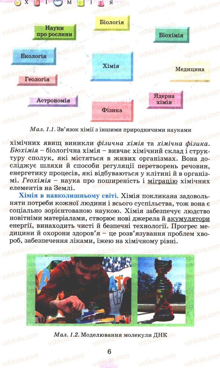 Страница 6 | Підручник Хімія 7 клас Г.А. Лашевська 2007