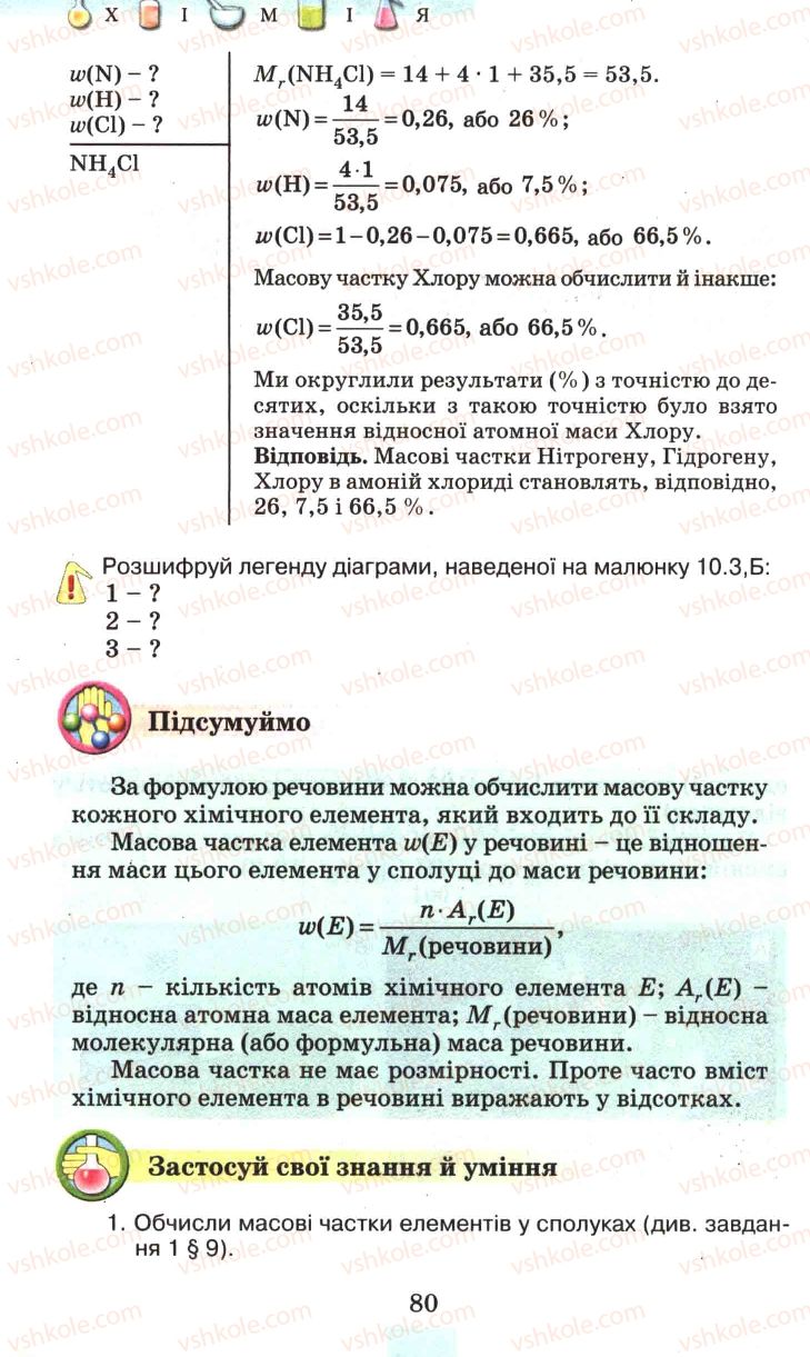 Страница 80 | Підручник Хімія 7 клас Г.А. Лашевська 2007