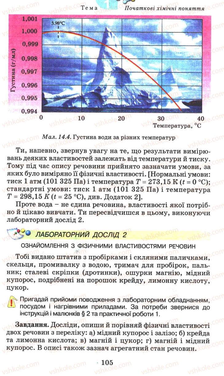 Страница 105 | Підручник Хімія 7 клас Г.А. Лашевська 2007