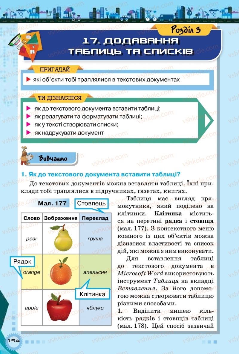 Страница 154 | Підручник Інформатика 5 клас Н.В. Морзе, О.В. Барна, В.П. Вембер 2018