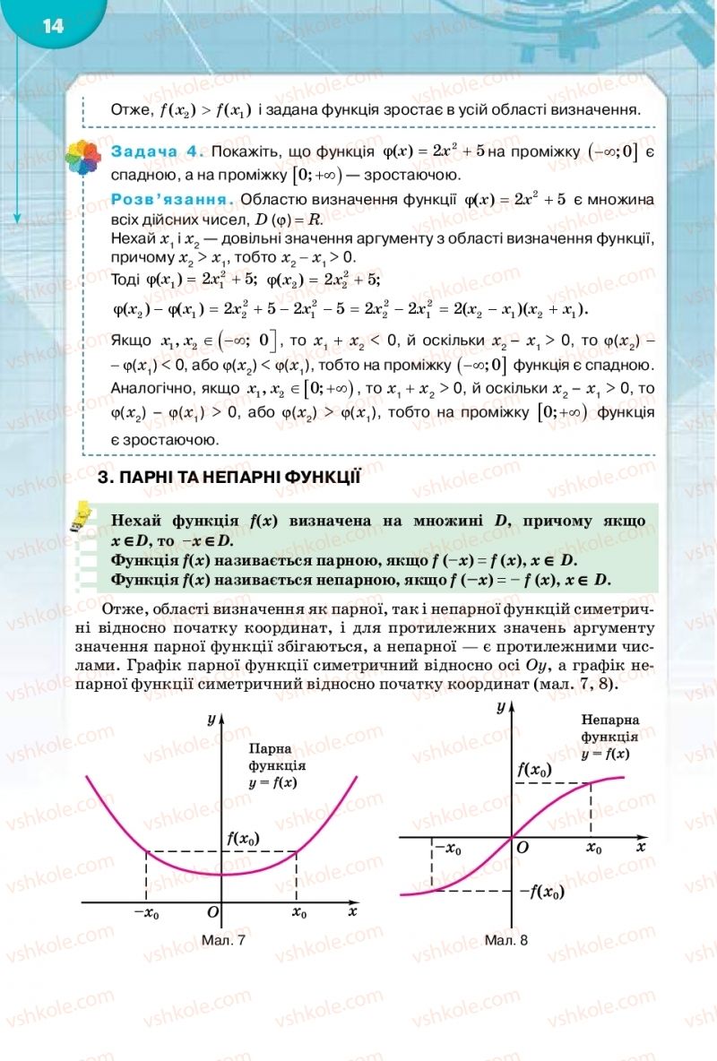 Страница 14 | Підручник Математика 10 клас М.І. Бурда, Т.В. Колесник, Ю.І. Мальований 2018