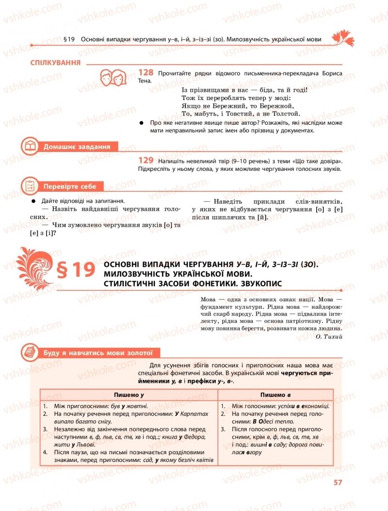 Страница 57 | Підручник Українська мова 10 клас С.О. Караман, О.М. Горошкіна, О.В. Караман 2018 Профільний рівень