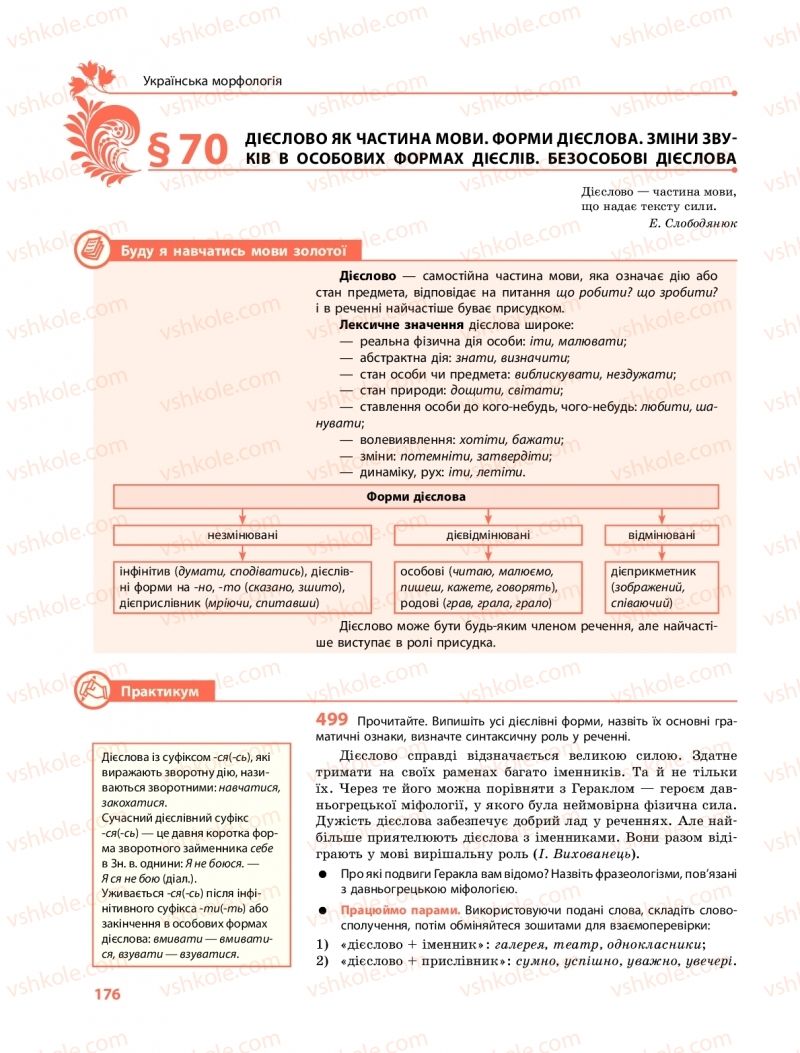 Страница 176 | Підручник Українська мова 10 клас С.О. Караман, О.М. Горошкіна, О.В. Караман 2018 Профільний рівень