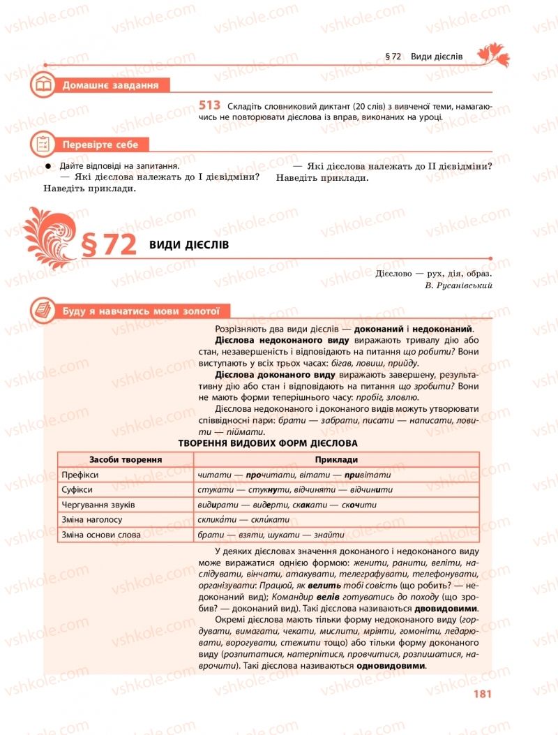 Страница 181 | Підручник Українська мова 10 клас С.О. Караман, О.М. Горошкіна, О.В. Караман 2018 Профільний рівень