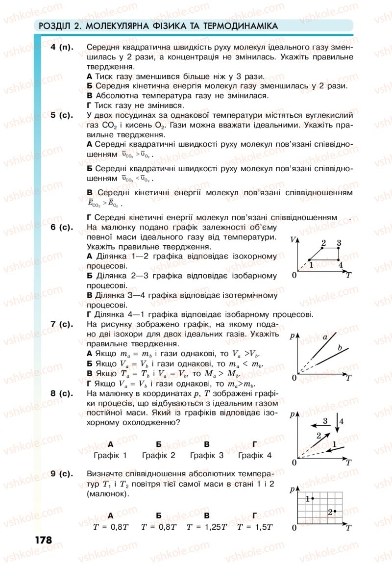 Страница 178 | Підручник Фізика 10 клас М.В. Головко, Ю.С. Мельник, Л.В. Непорожня 2018