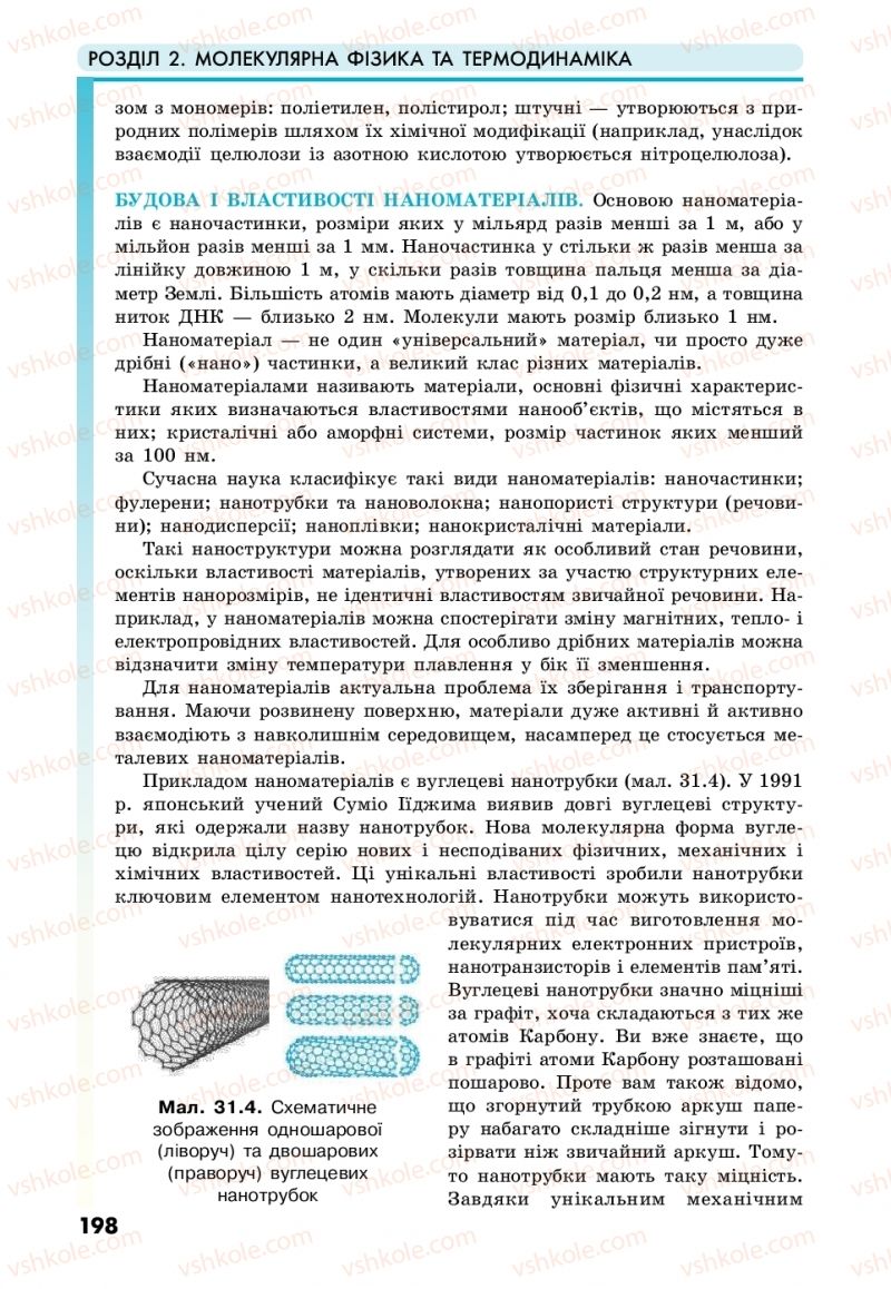 Страница 198 | Підручник Фізика 10 клас М.В. Головко, Ю.С. Мельник, Л.В. Непорожня 2018