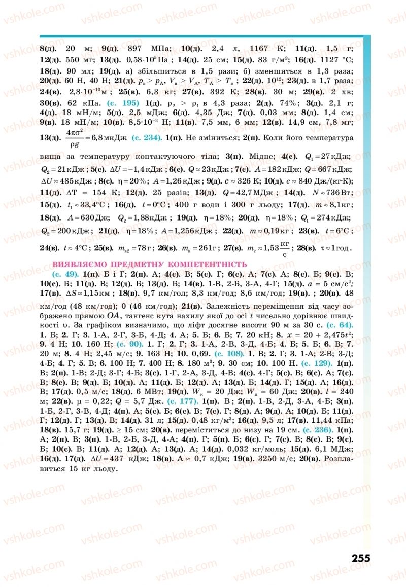 Страница 255 | Підручник Фізика 10 клас М.В. Головко, Ю.С. Мельник, Л.В. Непорожня 2018