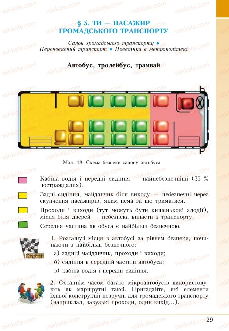 Страница 29 | Підручник Основи здоров'я 5 клас І.Д. Бех, Т.В. Воронцова, В.С. Пономаренко 2018