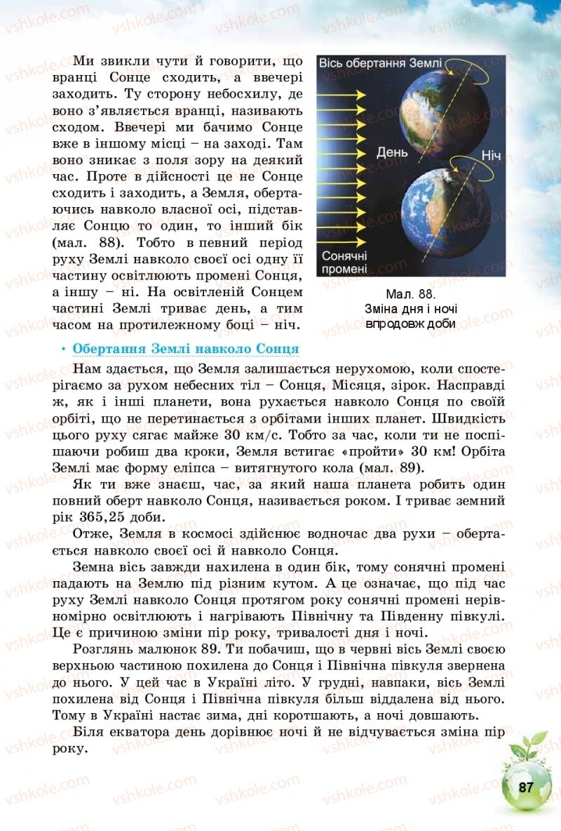 Страница 87 | Підручник Природознавство 5 клас Т.В. Коршевнюк, І.В. Баштовий 2018