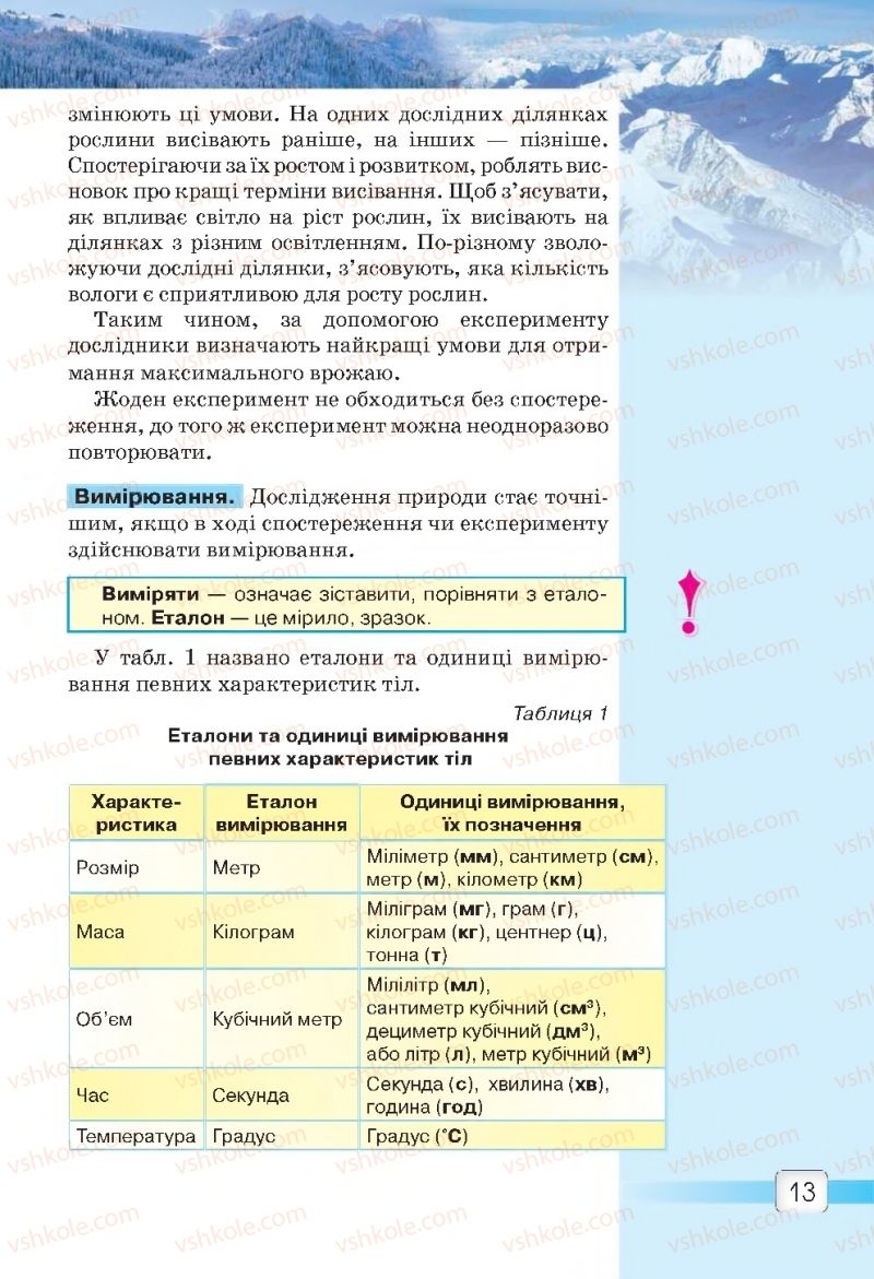 Страница 13 | Підручник Природознавство 5 клас О.Г. Ярошенко, В.М. Бойко 2018